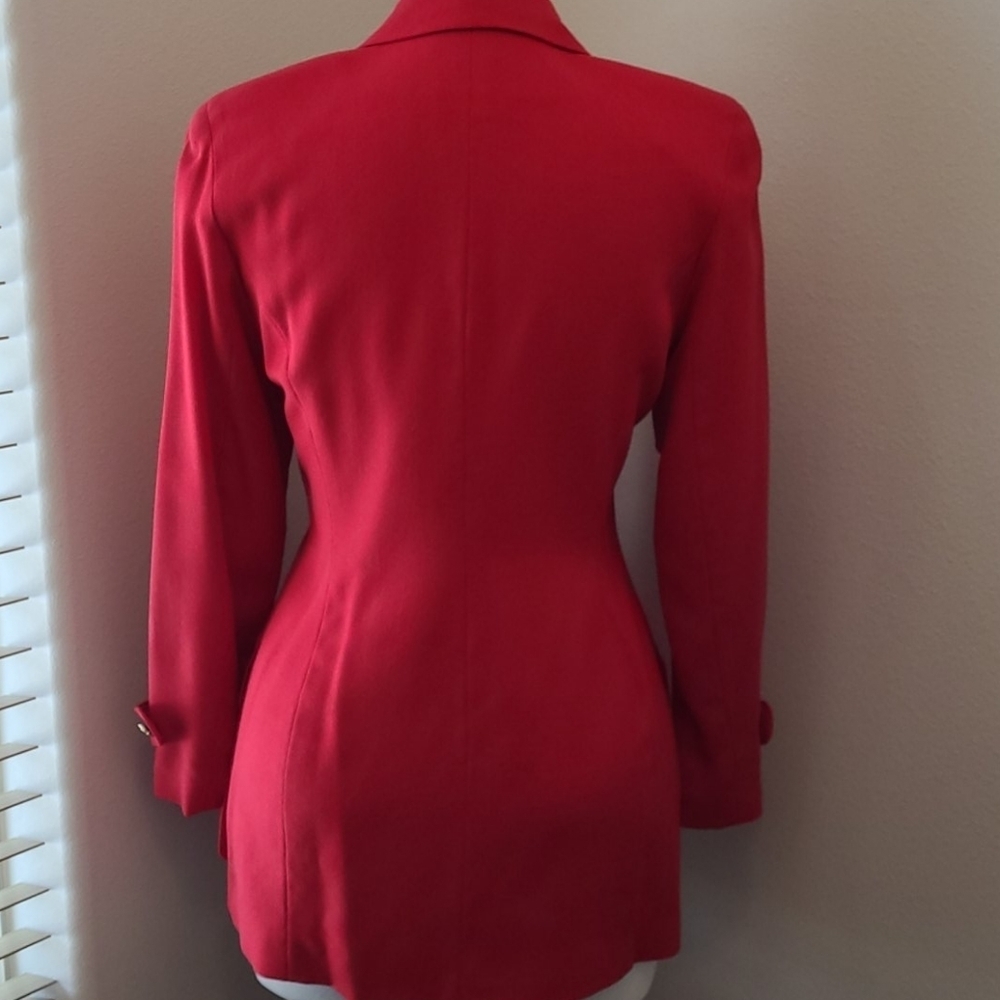 Vintage Neiman Marcus Red Wool Jacket - Picture 7 of 8